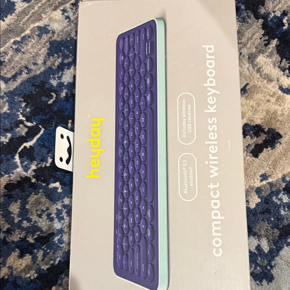 New Sealed Heyday Wireless Keyboard purple compact